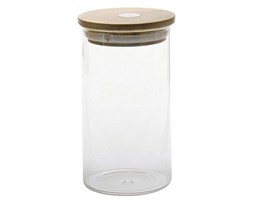Szklany pojemnik z bambusową pokrywką, 1000ml, ZELLER
