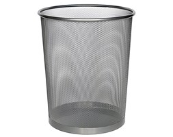 Kosz na papier z siatki stalowej, kolor szary, ZELLER
