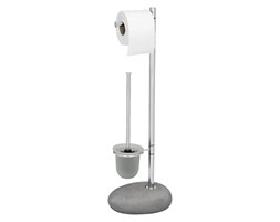 Stojak na papier toaletowy i szczotkę do WC, PEBBLE STONE - 2 w 1, WENKO