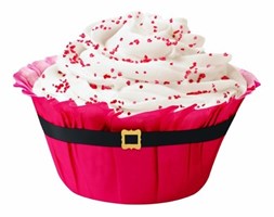 Papilotki na muffiny Pasek Mikołaja - 12 sztuk w komplecie