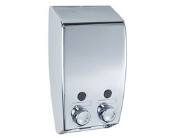 Dozownik mydła, płynów VARESE SHINY, dwukomorowy - 900 ml, WENKO