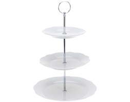 Porcelanowa patera na ciasta, torty, owoce - 3-poziomy