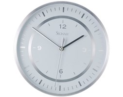 Okrągły zegar ścienny SEGNALE, aluminium, Ø 30 cm