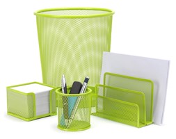 Organizer biurowy, metalowy - 4 elementy w komplecie
