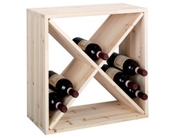 Drewniany stojak na wino, 24 butelek, ZELLER