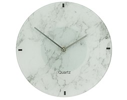 Zegar szklany MARBLE FINISH, Ø 30 cm