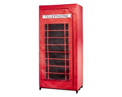 Szafa na ubrania TELEPHONE BOOTH GB, 160x75x45cm, WENKO