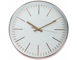 Okrągły zegar ścienny, miedziany - Ø 30 cm