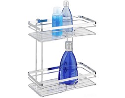 Półka łazienkowa PREMIUM pod prysznic, 2 poziomy - stal nierdzewna, WENKO