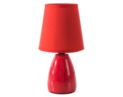 Lampka ceramiczna LANA - kolor czerwony