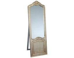 ETAT LIBRE Stojące Srebrne Lustro W Stylowej Ramie Glamour 55x170cm
