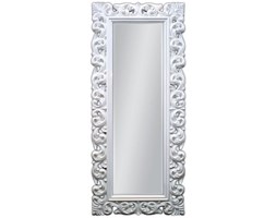 Aziza Białe Lustro Dekoracyjne w Stylowej Ramie Glamour 80x190cm