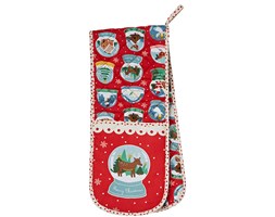 Ulster Weavers Christmas Snow Globes rękawica kuchenna podwójna 7SNG03
