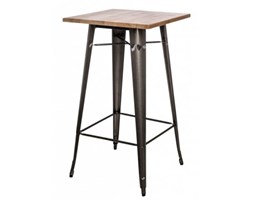 Dkwadrat Stół barowy Paris Wood metaliczny jesion