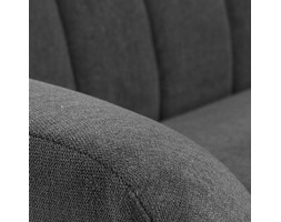 FRE Sofa 3 seaterl wooden legs, fabric dark gray