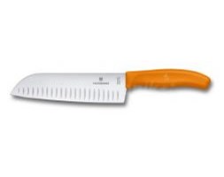 Victorinox nóż Santoku 17 cm pomarańczowy blister