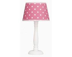 Lampka nocna różowo-biała w gwiazdki