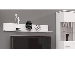 Panel z półką szklaną 100 cm Luxus biały
