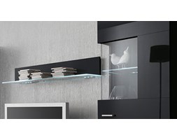 Luxus Panel z półką szklaną 100 cm czarny