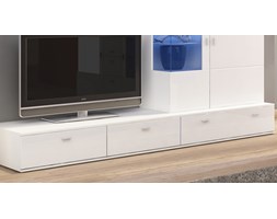 Szafka RTV 124 cm Flower biała