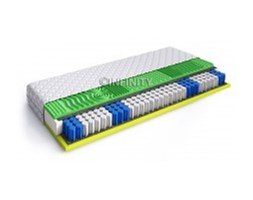 Materac AQUA 100x200, pianka visco profilowana 4cm, antybakteryjna pianka z atestem sanitizd