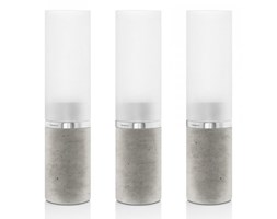 Blomus FARO Świecznik - Zestaw 3 Świeczników - Beton