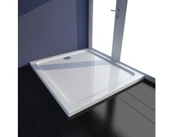 vidaXL Brodzik prysznicowy prostokątny ABS biały 80 x 90 cm