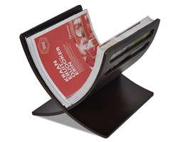 vidaXL Drewniany stojak na gazety, brązowy