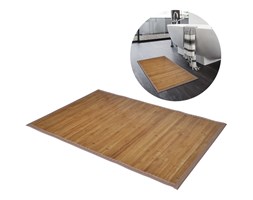 vidaXL Bambusowa mata łazienkowa 60 x 90 cm Brąz