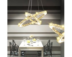 vidaXL Lampa wisząca LED w kształcie podwójnego pierścienia, 23,6 W