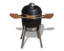 vidaXL Kamado ceramiczny grill z wędzarką 81 cm