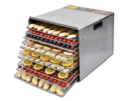 vidaXL Dehydrator do żywności z 10 tacami - stal nierdzewna