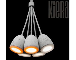 Żyrandol5 MinimaLed 0.3 Beton Architekt. / KołnierzZ