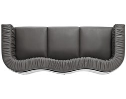 Sofa D2 Balza 3-osobowa czarna skóra kod: 5902385700313