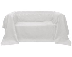 vidaXL Pokrowiec/Narzuta na kanapę micro zamsz krem 140 x 210 cm