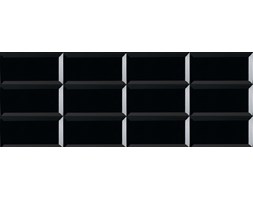Ribesalbes Bisel Negro Brillo 10x20 Płytka ścienna ceramiczna szkliwona