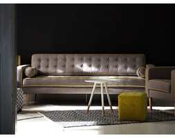 Kanapa szara - sofa - wypoczynek - tapicerowana - nowoczesna - FLAM