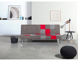Sofa szara - rozkładana - patchwork - wersalka - tapicerowana - OLSKER