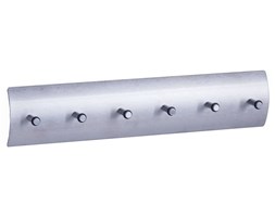 Wieszak na klucze, 6 haczyków, aluminium, ZELLER