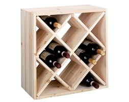 Drewniany stojak na wino, 12 butelek, ZELLER