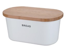 Biały chlebak BREAD z deską do krojenia, 2w1, ZELLER