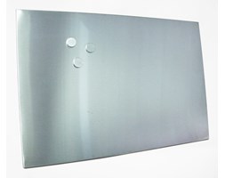 Tablica magnetyczna na notatki INOX + 3 magnesy, 60x80 cm, ZELLER