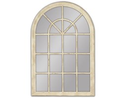 Muna Okno Przecierane Kremowe Lustro Dekoracyjne VINTAGE 100x150cm