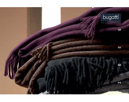 Pled wełniany BUGATTI fiolet 130x170 cm