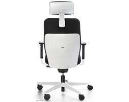 Fotel biurowy obrotowy DUAL white DU 103 - z zagłówkiem