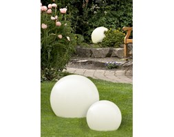 GAJA 40 lampa stojąca ogrodowa 1 x 60W E27 kula ball biała design Light Prestige LP-JH-1095-450