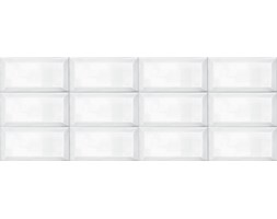Ribesalbes Bisel Blanco Brillo 10x20 Płytka ścienna szkliwona