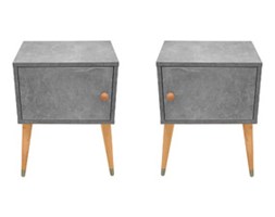 Komplet 2 szafek nocnych beton jasny