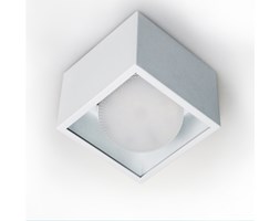 PP Design P 501 WH PLAFON NOWOCZESNA LAMPA SUFITOWA OPRAWA NATYNKOWA 10x10 CM ALUMINIUM BIAŁY GX53 LED NISKI