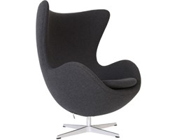 Fotel JAJO ciemno szary kaszmir - inspirowany proj. Egg Chair